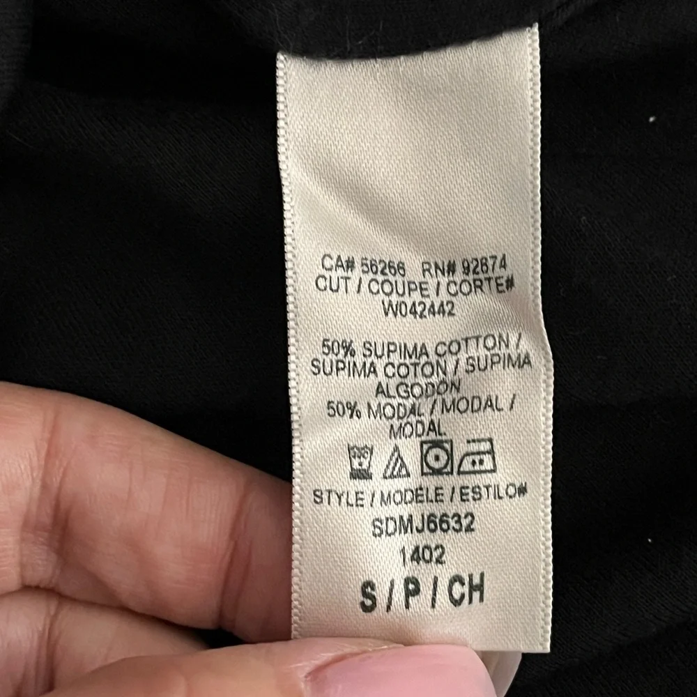 Splendid Ruched Racerback Black Tank Dress Small - Picture 9 of 10